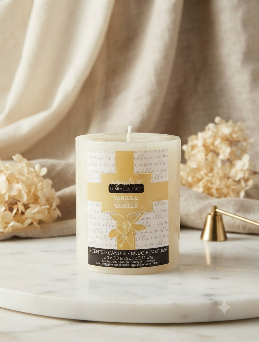 Vela Aromática Signature Luminiscencia - Aroma Vainilla