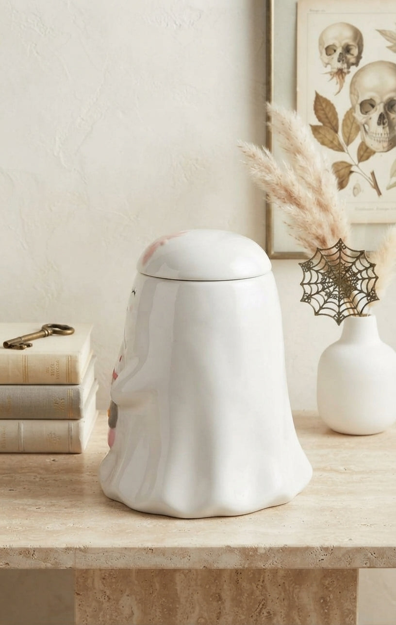 Tarro de Cerámica Decorativo de Fantasma con Bebida de Halloween