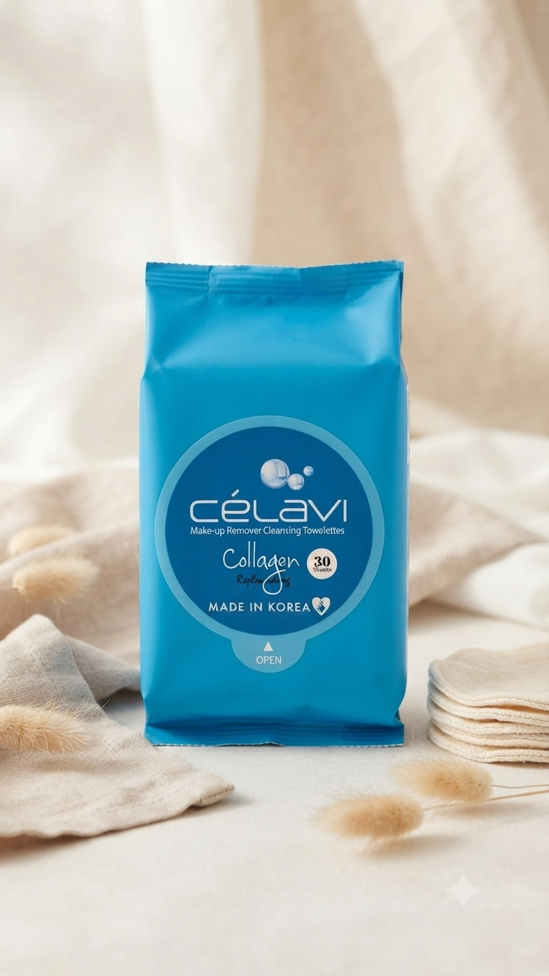 Toallitas Desmaquillantes CéLavi – Cuidado Facial Nutritivo