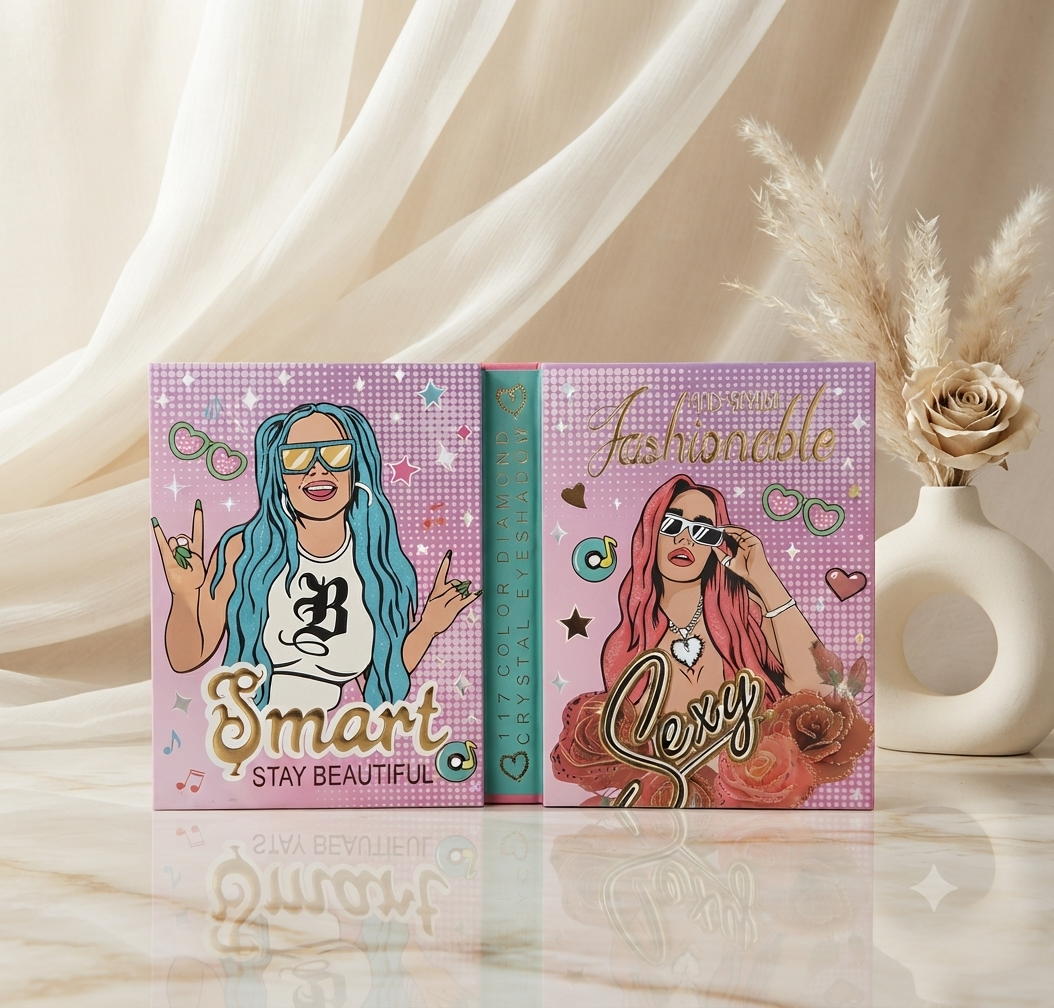 Paleta de Sombras Crystal Diamond 117 Colores