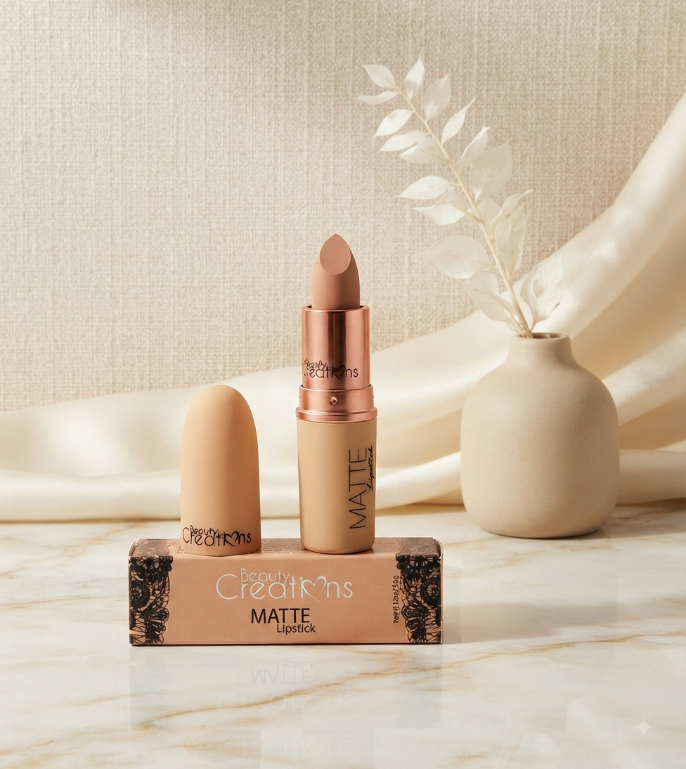 Labial Matte Beauty Creations - Acabado Profesional y Alta Pigmentación