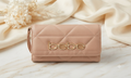 Cartera Larga Estilo Sobre "bebe" - Diseño Acolchado y Detalles Dorados