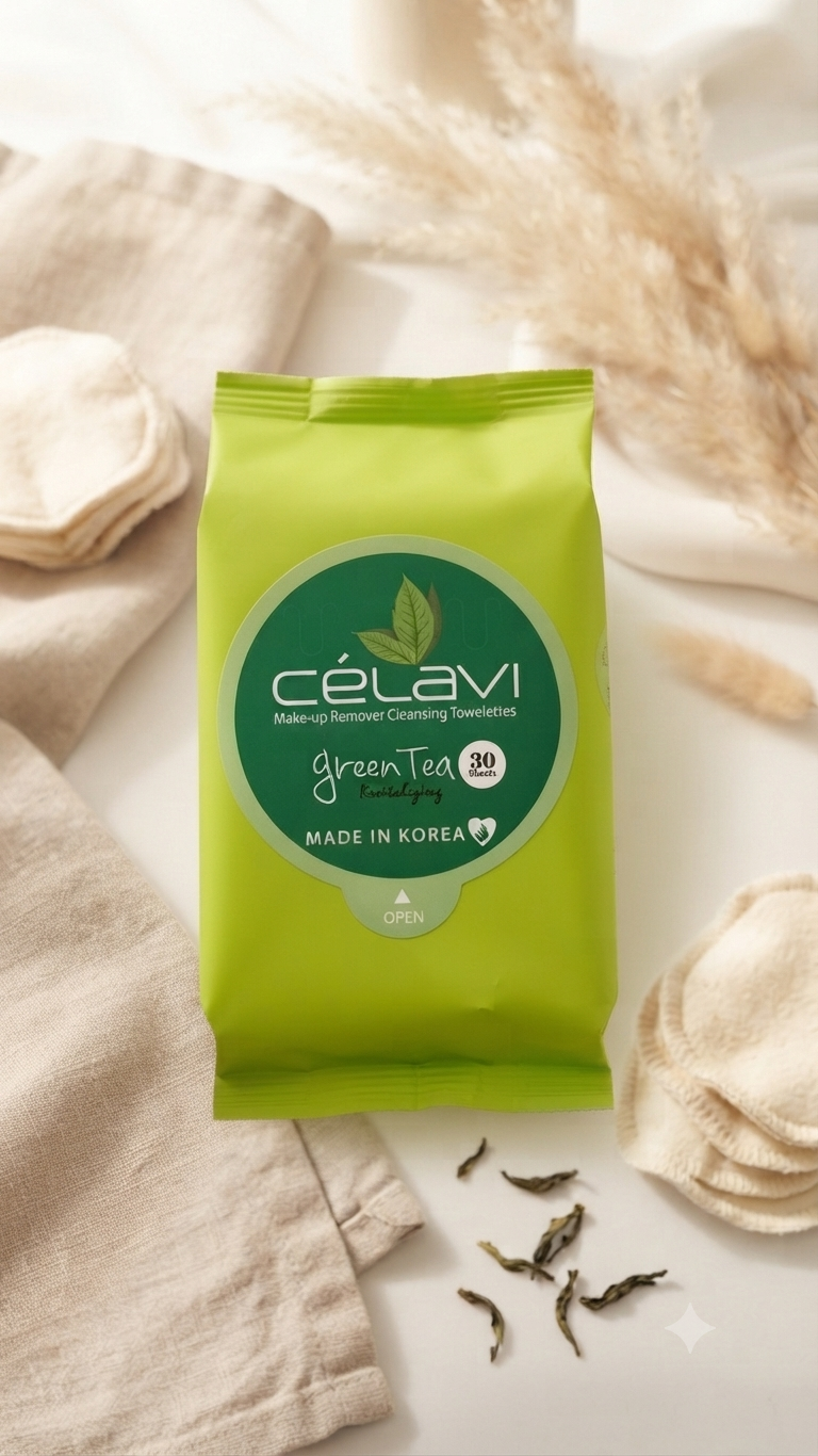 Toallitas Desmaquillantes CéLavi – Cuidado Facial Nutritivo