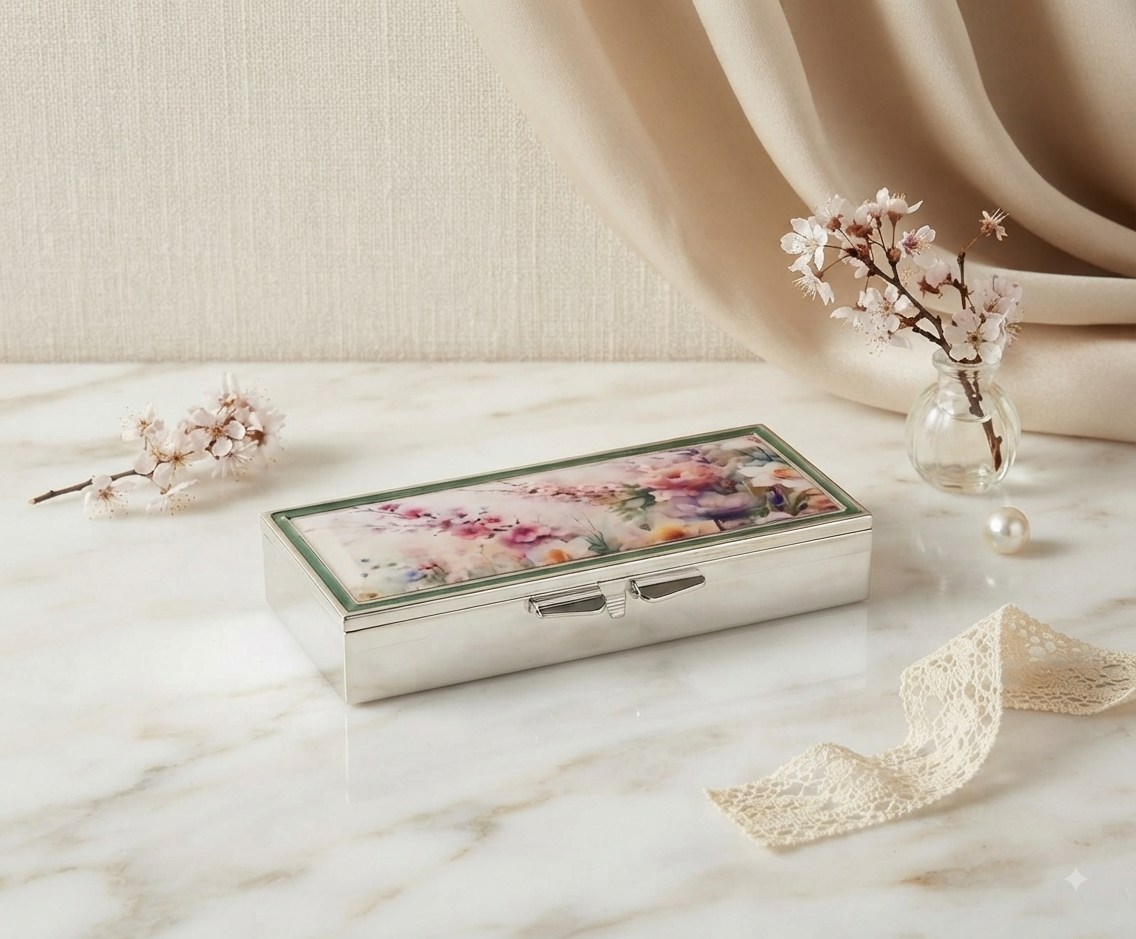 Pastillero Organizador de Bolsillo con Espejo – Diseño Elegante
