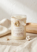 Vela Aromática en Pilar "Fresh Cotton" – Colección Aroma Villa