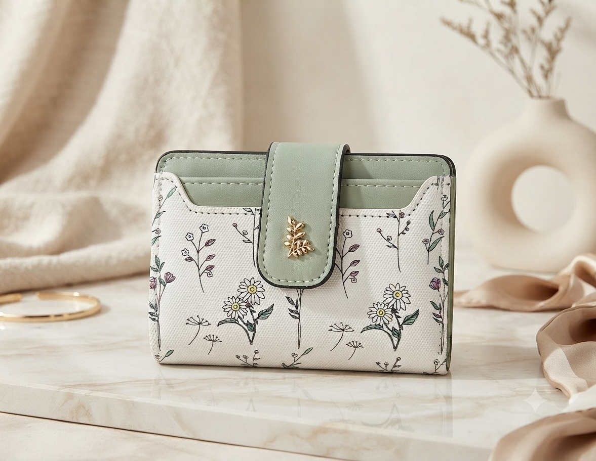 Monedero Estampado Floral
