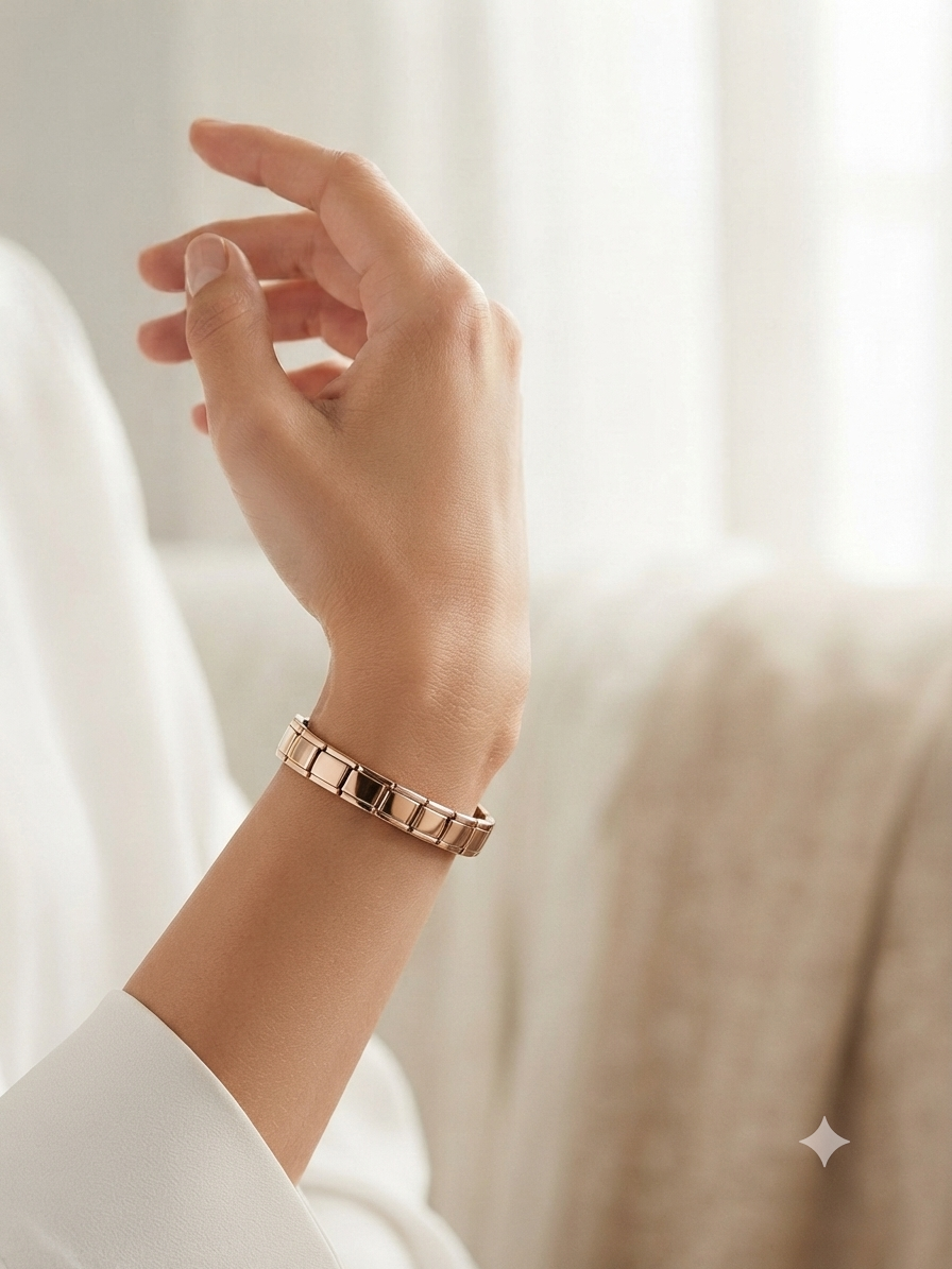 Pulsera Italiana Modular de Acero y Eslabones Intercambiables
