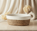 Cesta de Almacenamiento Decorativa Ovalada