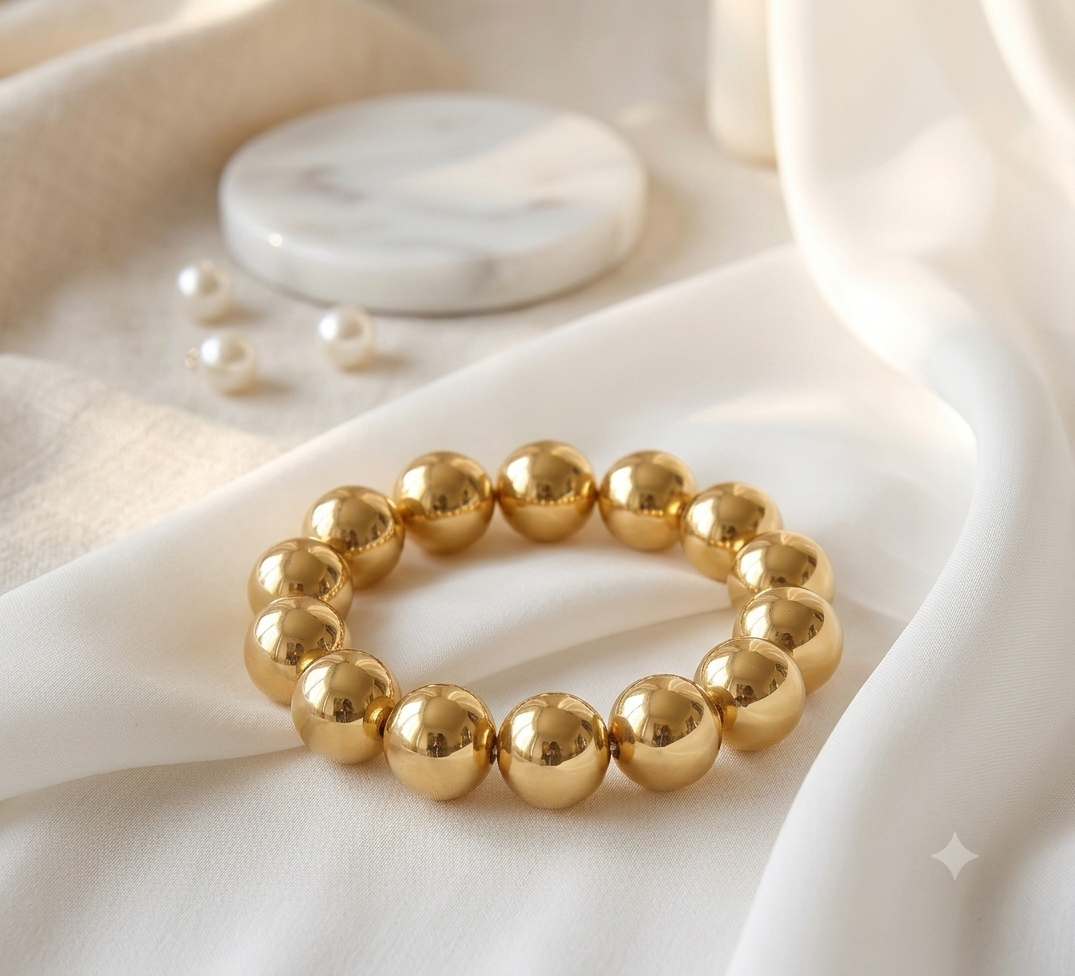 Pulsera "Golden Sphere"