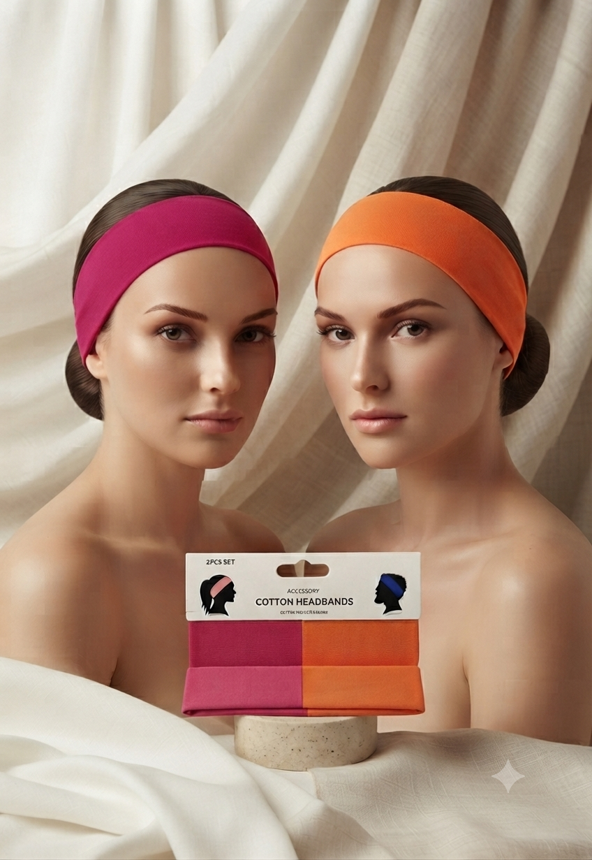 Diadema Deportiva y Casual de Algodón Premium – Estilo Minimalista