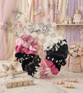 Mega Set de Scrunchies para Niña Lisa O. & Co. - Colección Pink, Black & White