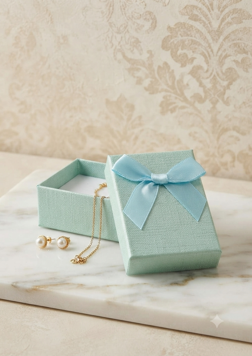 Caja de Regalo Elegante para Joyería – Estilo Minimalista y Profesional