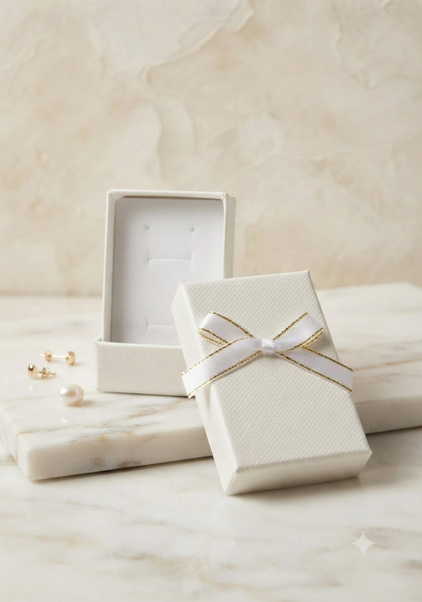 Caja de Regalo Elegante para Joyería – Estilo Minimalista y Profesional