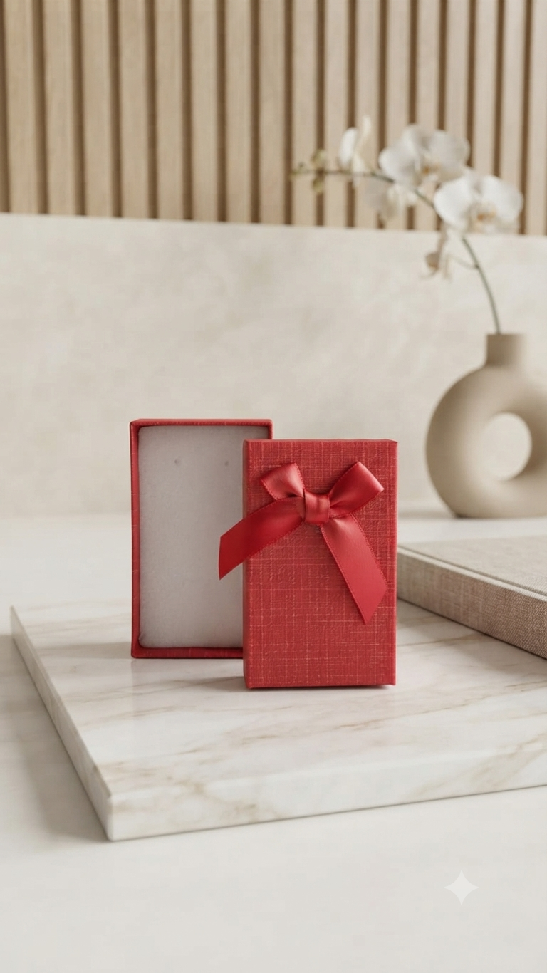 Caja de Regalo Elegante para Joyería – Estilo Minimalista y Profesional