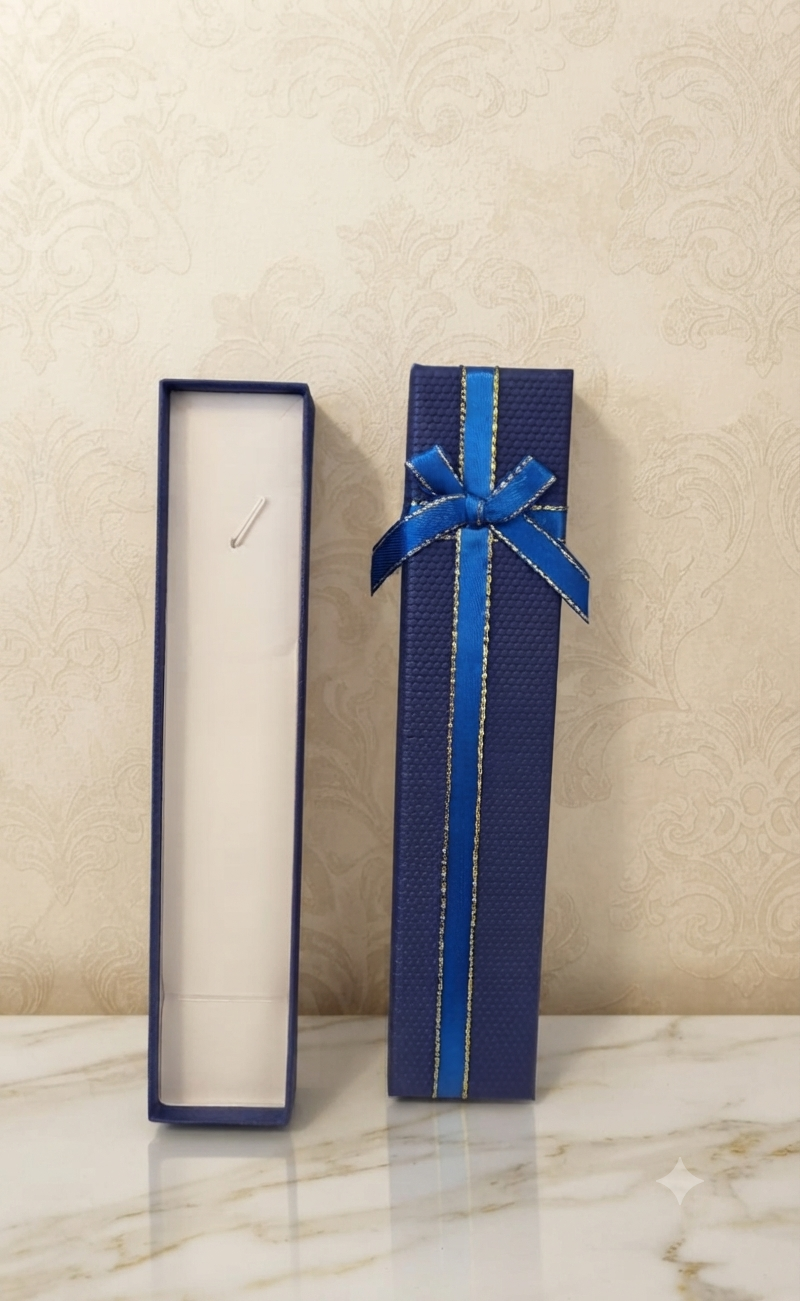Estuche Elegante de Lujo para Joyería - Presentación Premium con Lazo Decorativo