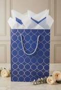 Bolsa de Regalo Vertical Granmark con Patrón Geométrico y Asas de Cordón