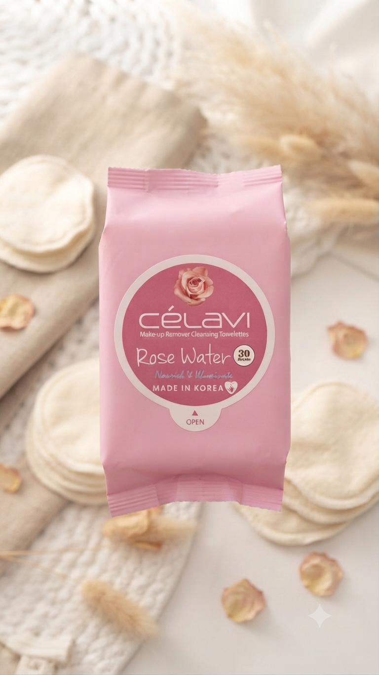 Toallitas Desmaquillantes CéLavi – Cuidado Facial Nutritivo