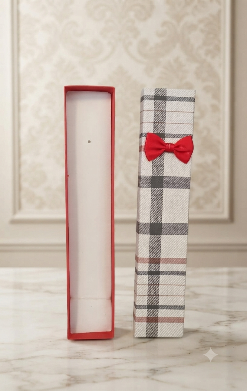 Estuche Elegante de Lujo para Joyería - Presentación Premium con Lazo Decorativo