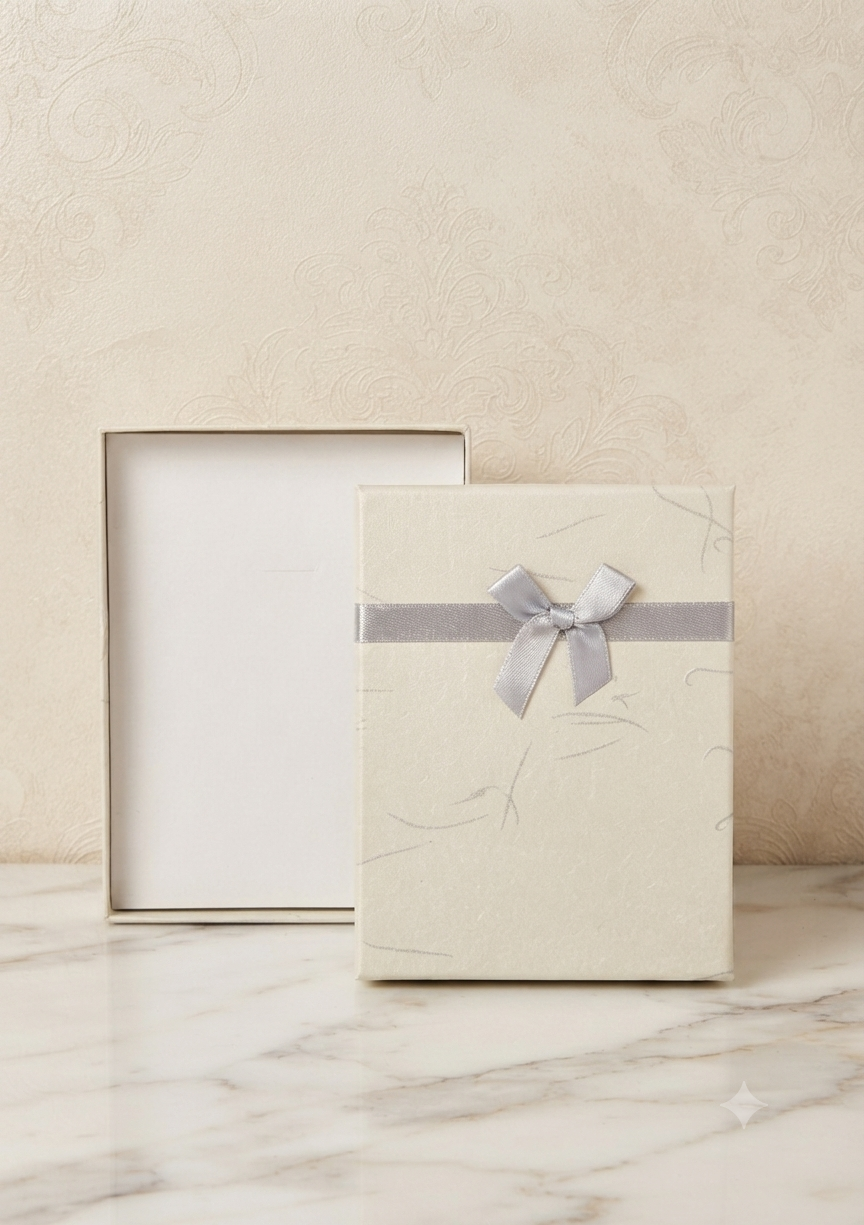 Caja de Regalo Elegante con Lazo - Estuche Decorativo Multiusos