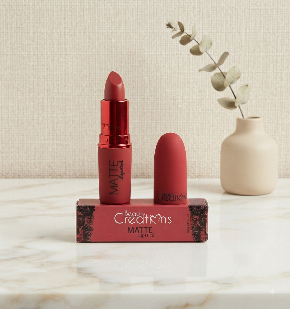 Labial Matte Beauty Creations - Acabado Profesional y Alta Pigmentación