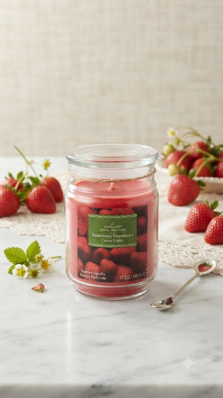 Vela Aromática Decorativa en Frasco de Vidrio de 17 oz