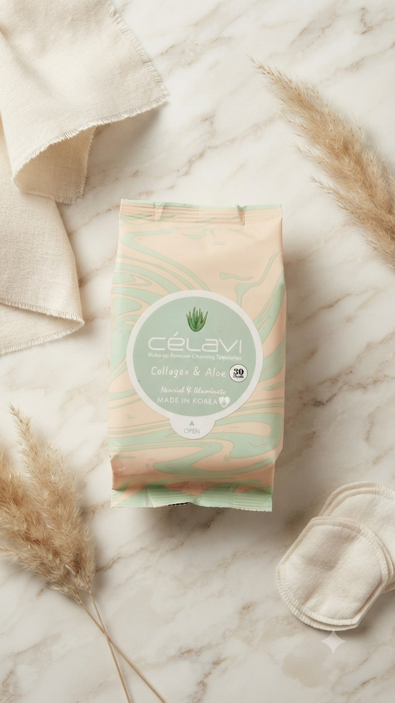 Toallitas Desmaquillantes CéLavi – Cuidado Facial Nutritivo