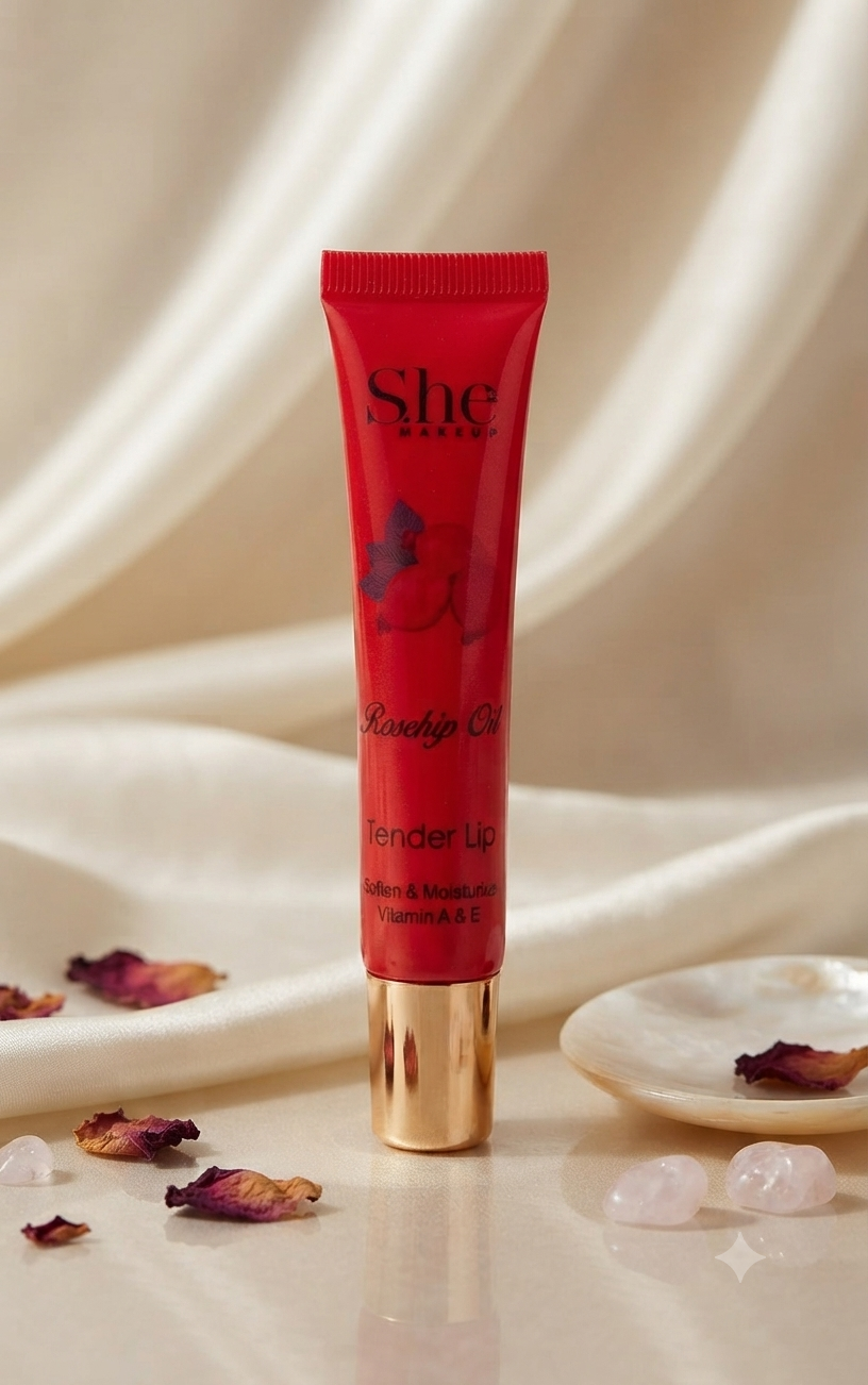 Colección "Tender Lip" de S.H.E. Makeup – Brillo Hidratante Reparador