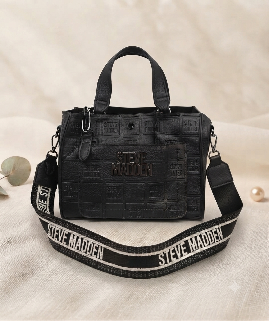 Bolsa Tote Estructurada con Logo Relieve - Colección Steve Madden