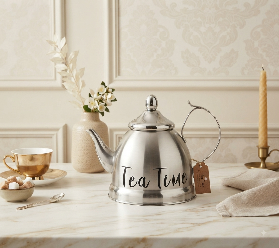 Tetera de Acero Inoxidable "Tea Time" – Estilo y Elegancia