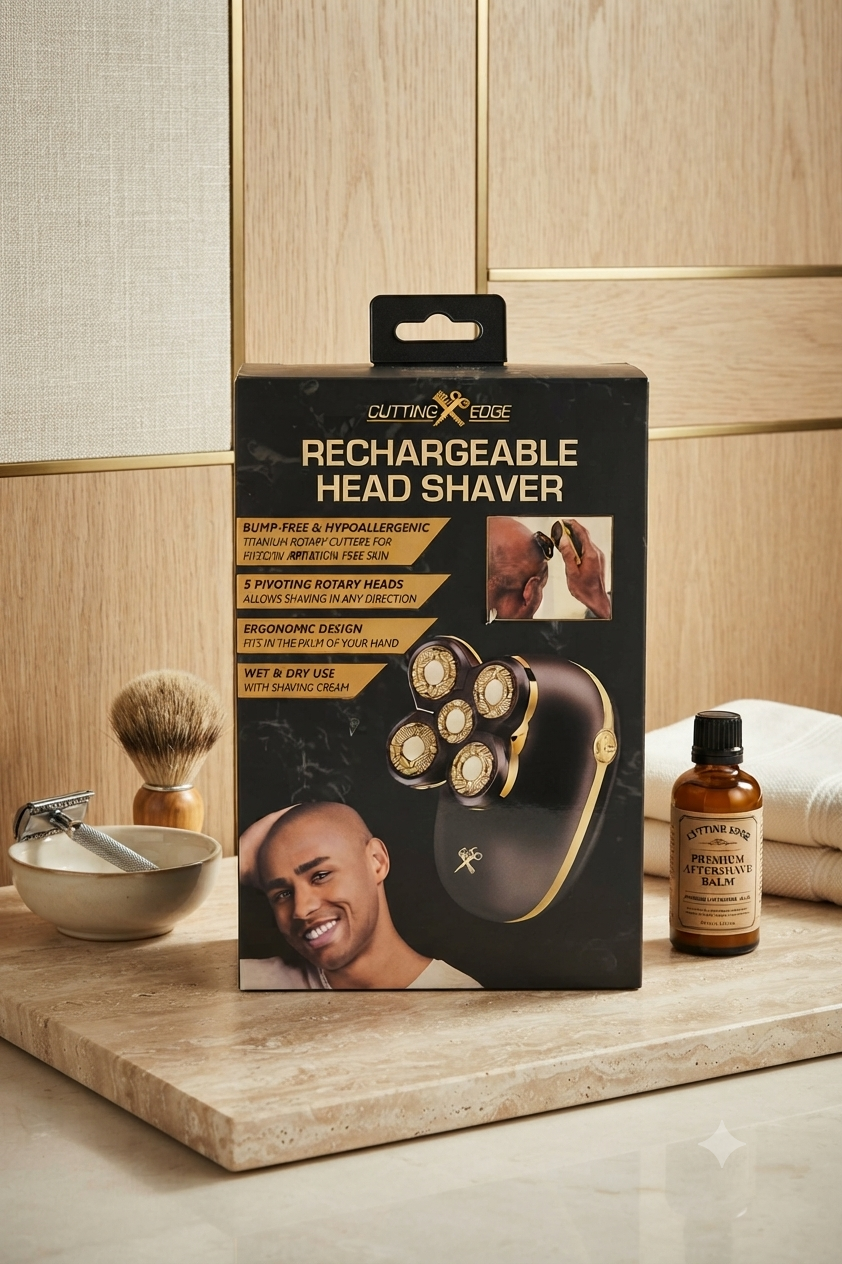 Afeitadora de Cabeza Recargable "Rechargeable Head Shaver" — Cutting Edge