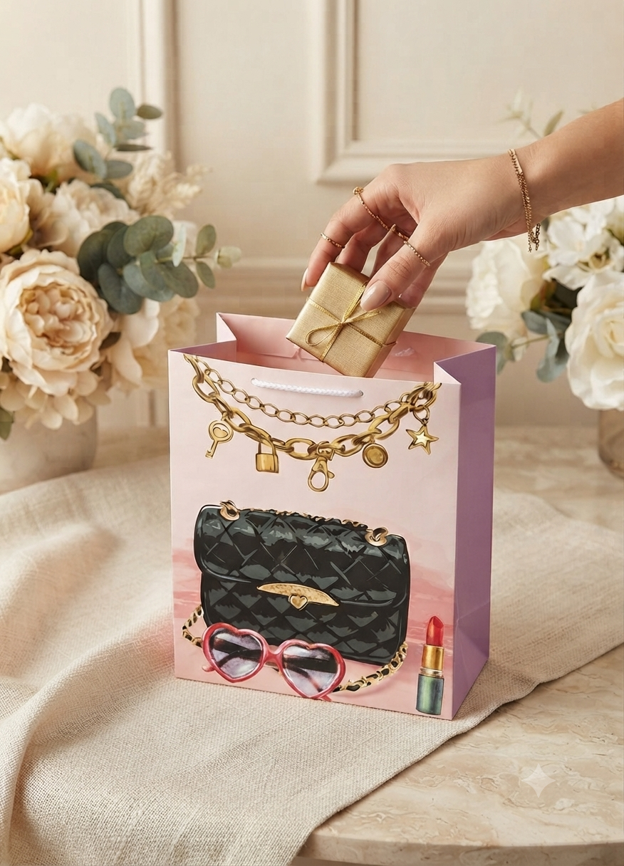 Bolsa de Regalo Grande Granmark Dipak Diseños Surtidos Estilo Elegante y Festivo