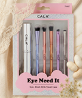 Set de Brochas para Ojos CALA "Eye Need It" – Con Estuche de Viaje (5 piezas)