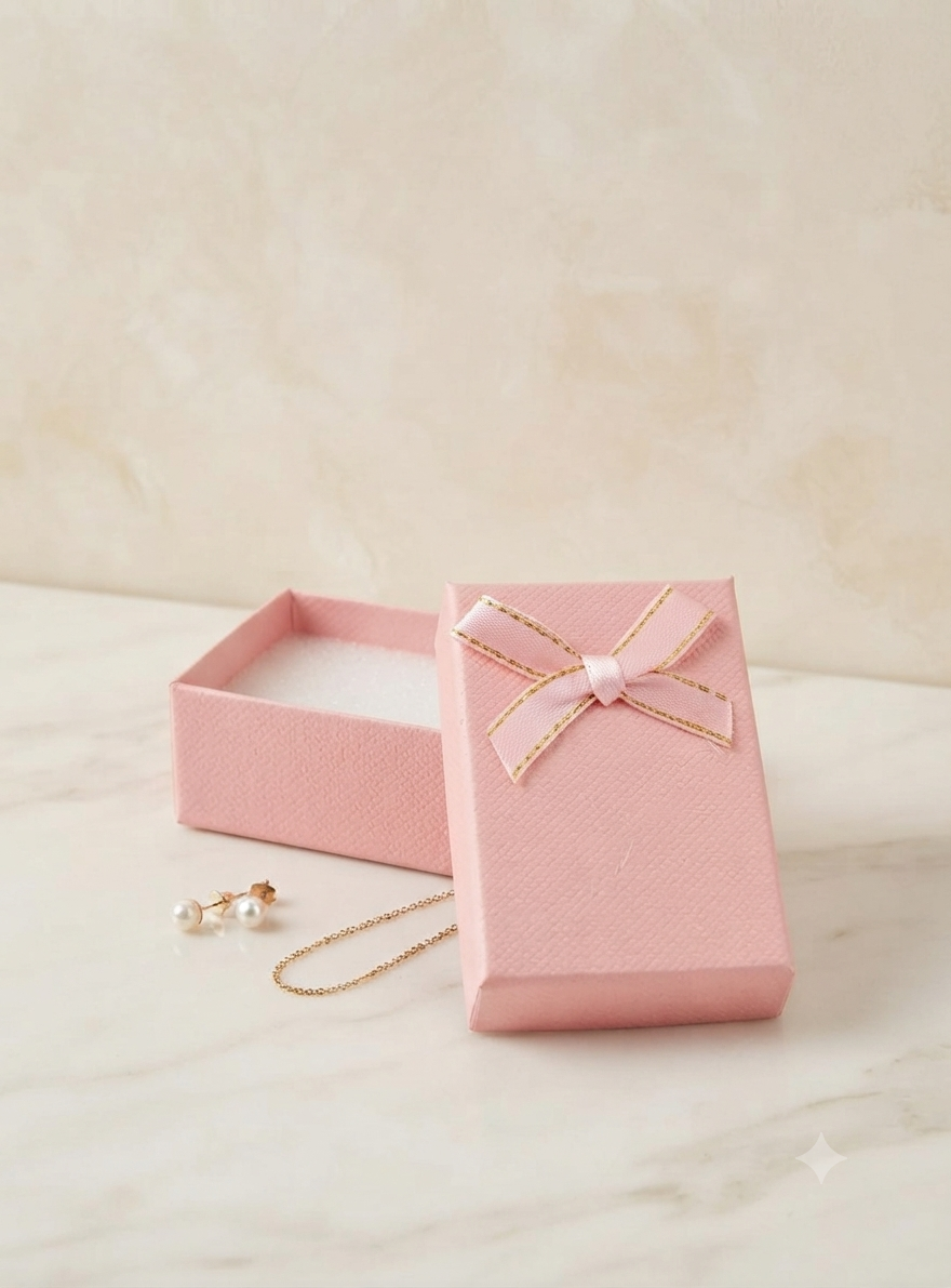 Caja de Regalo Elegante para Joyería – Estilo Minimalista y Profesional
