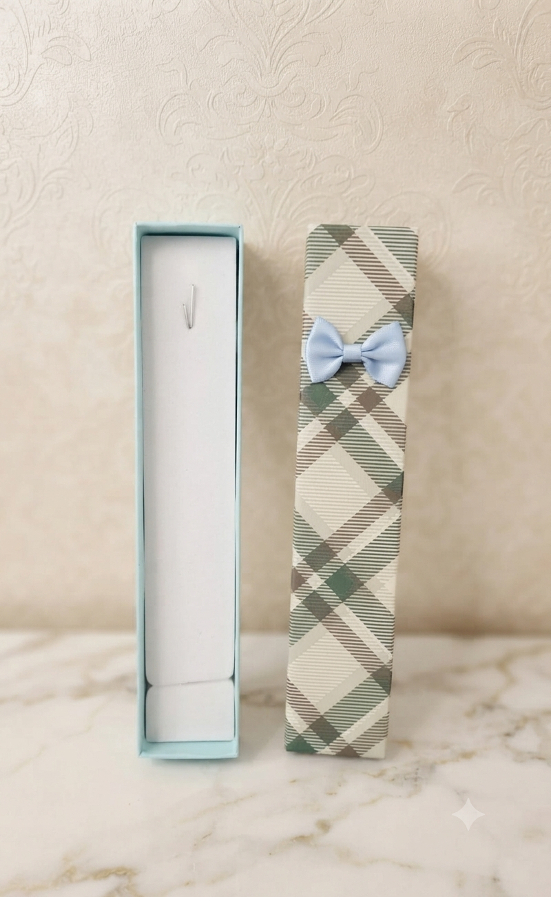 Estuche Elegante de Lujo para Joyería - Presentación Premium con Lazo Decorativo