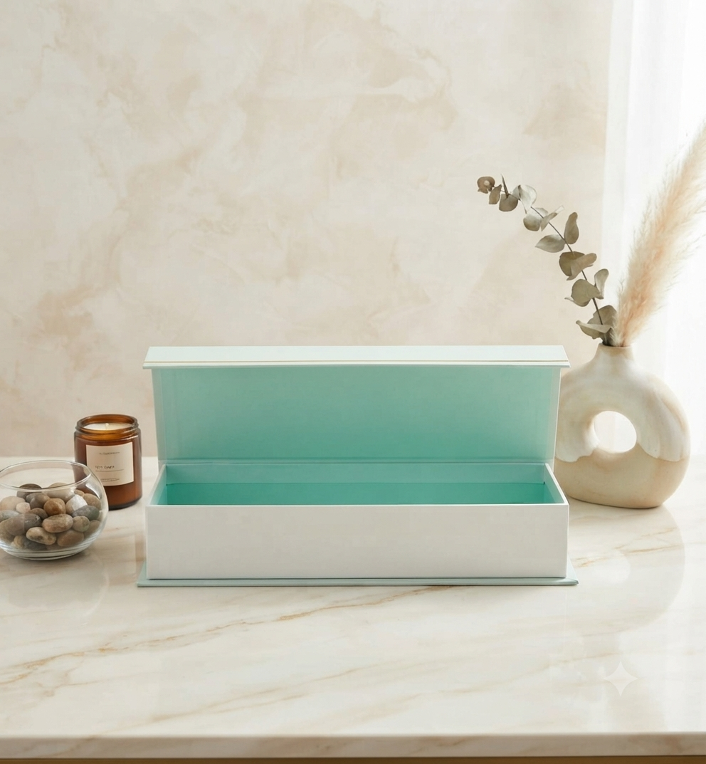 Caja de Regalo Elegante "Grow Through" - Diseño de Suculentas con Cierre Magnético