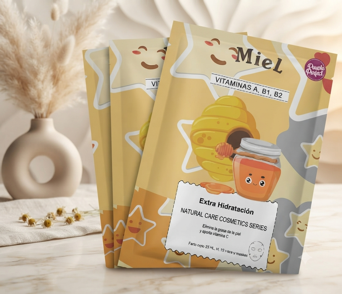 Colección "Natural Care Cosmetics": Mascarillas Faciales Revitalizantes