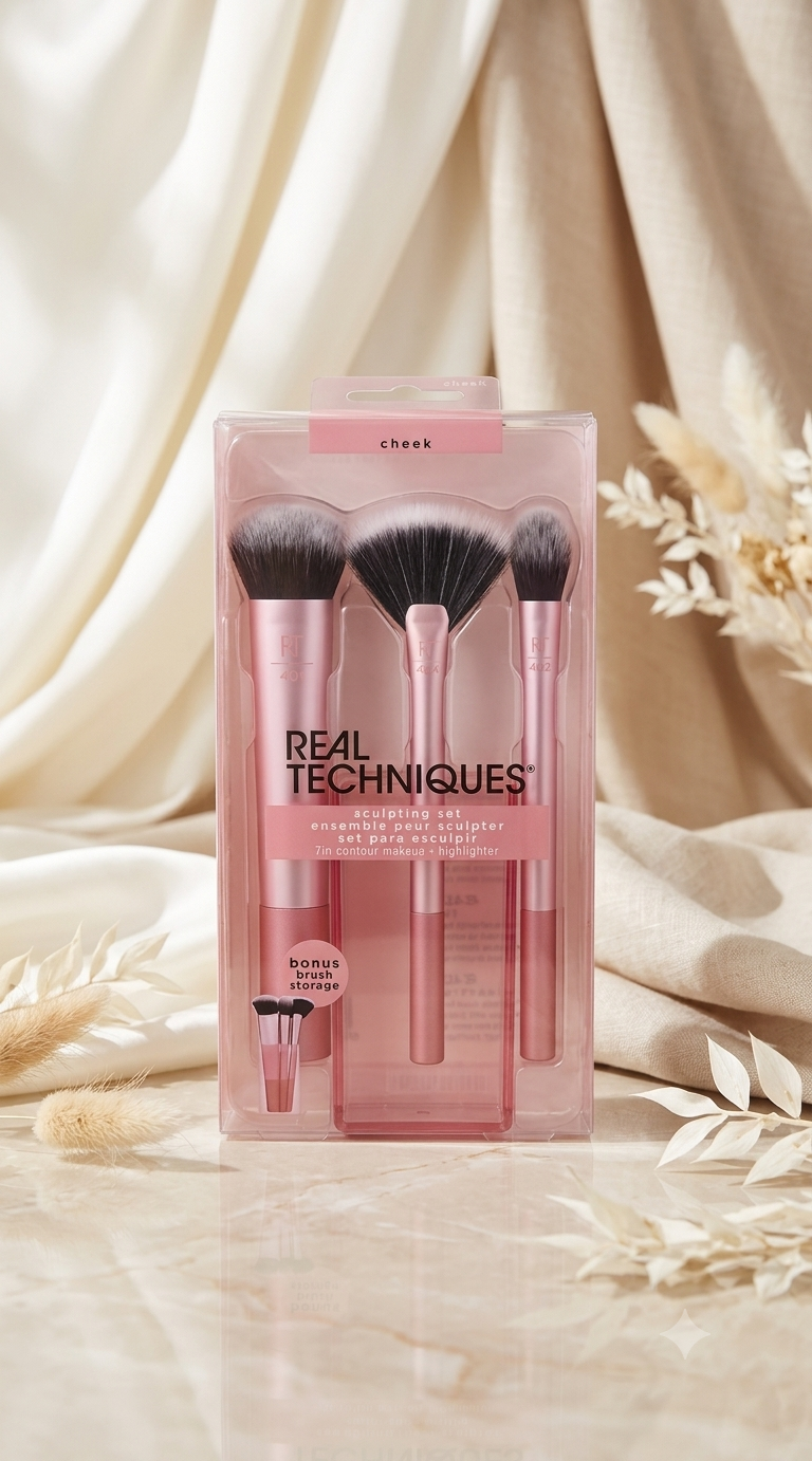 Set de Esculpido "Sculpting Set" de Real Techniques – Domina el Contorno y la Iluminación