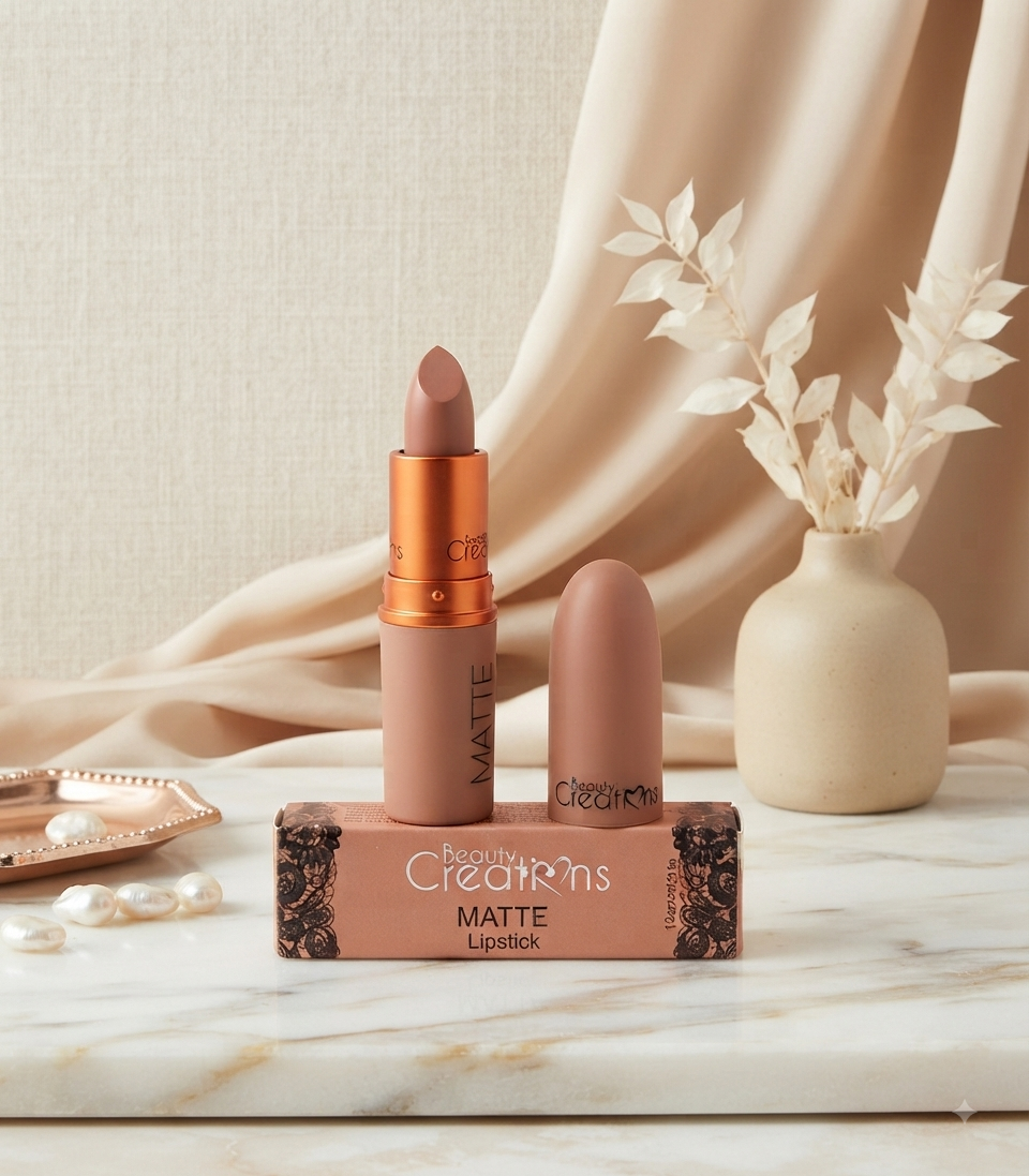 Labial Matte Beauty Creations - Acabado Profesional y Alta Pigmentación
