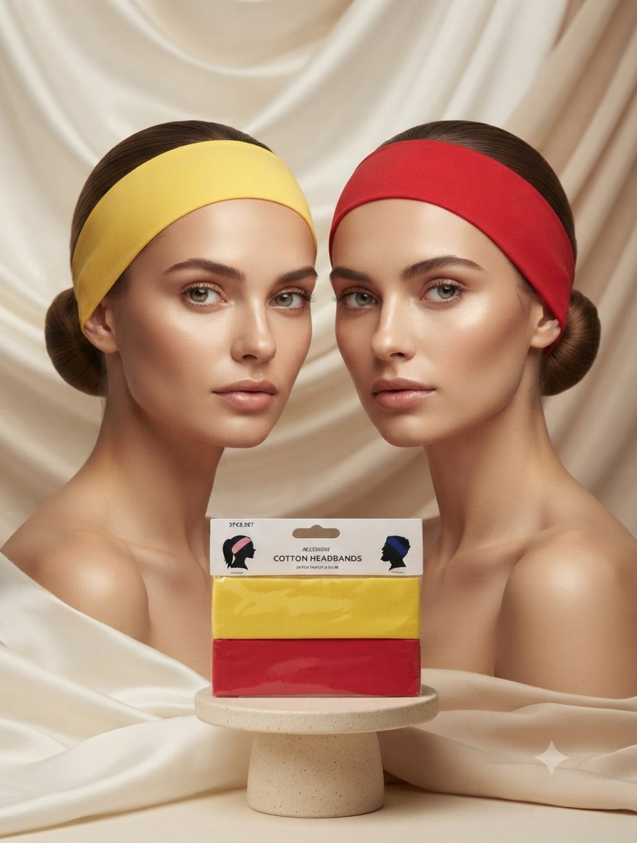 Diadema Deportiva y Casual de Algodón Premium – Estilo Minimalista