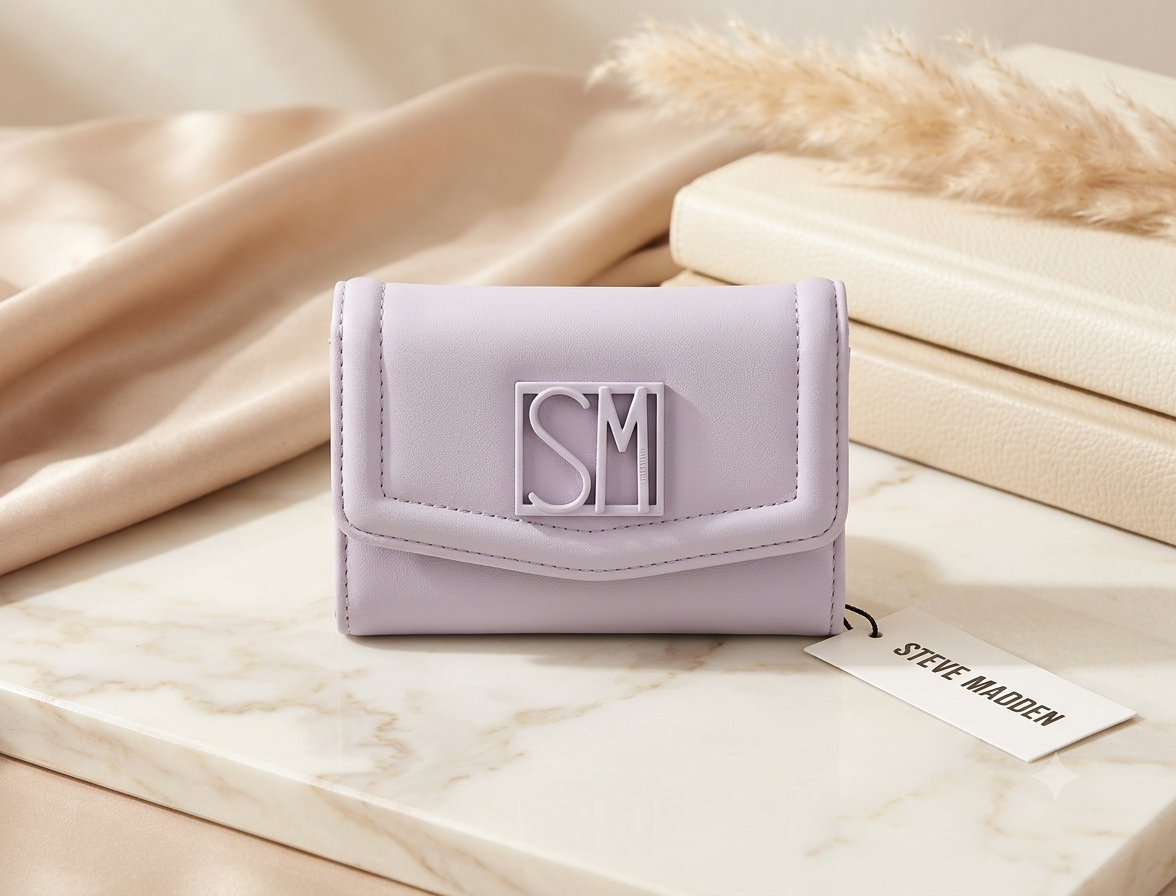 Billetera Trifold Lyla de Steve Madden - Lavanda Pastel