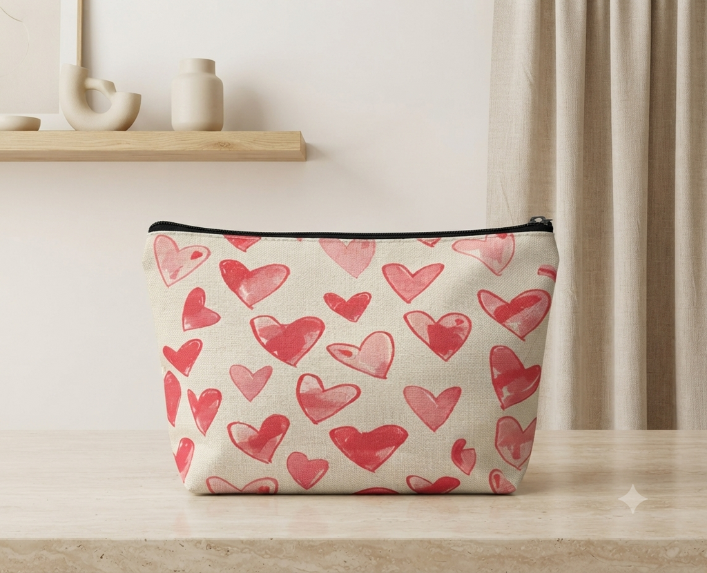 Colección de Cosmetiqueras de Tela "Romantic Moments"