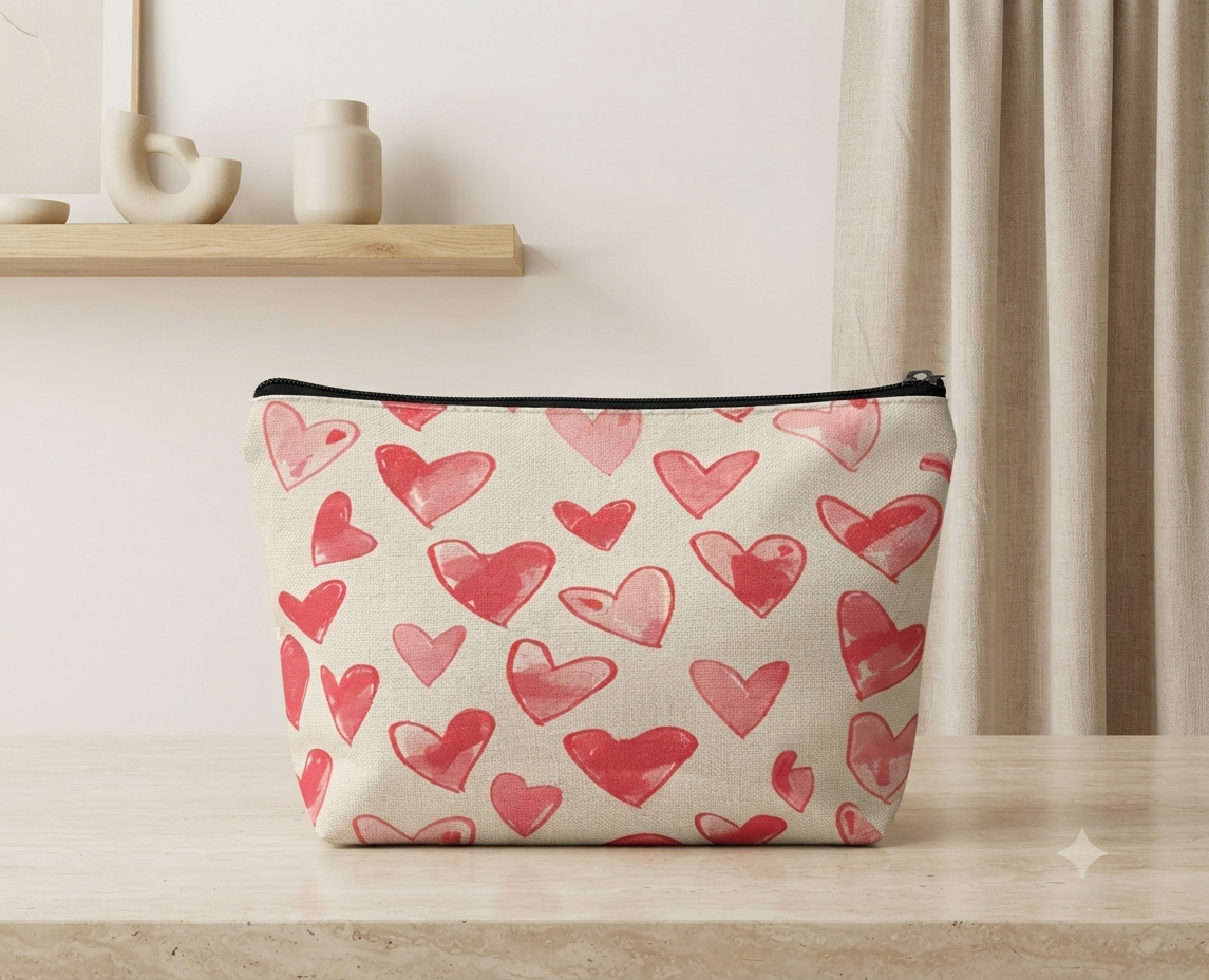 Colección de Cosmetiqueras de Tela "Romantic Moments"