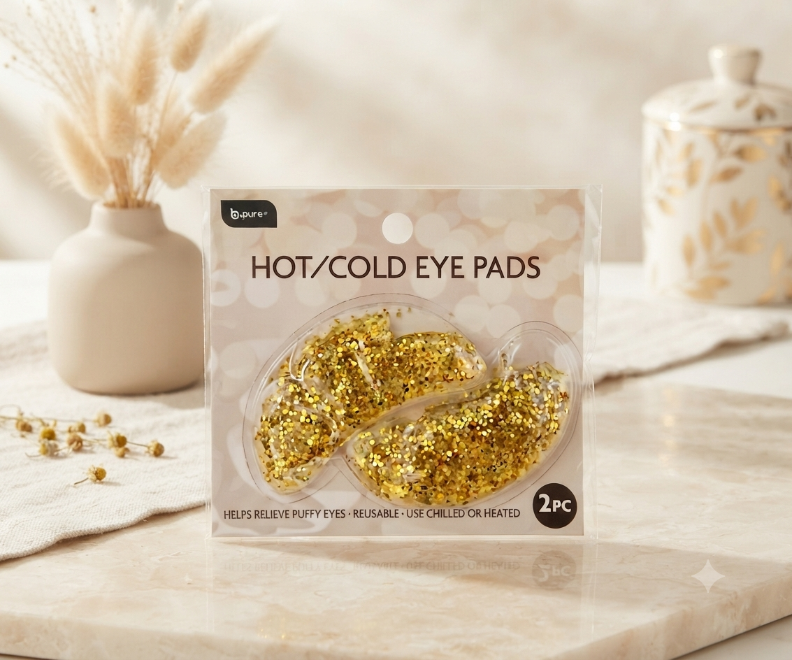 Parches de Gel Reutilizables (Hot/Cold) para Contorno de Ojos