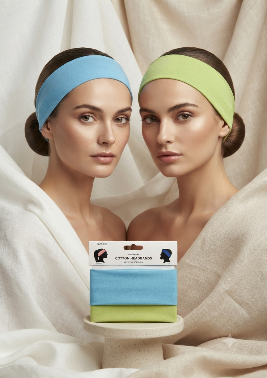 Diadema Deportiva y Casual de Algodón Premium – Estilo Minimalista