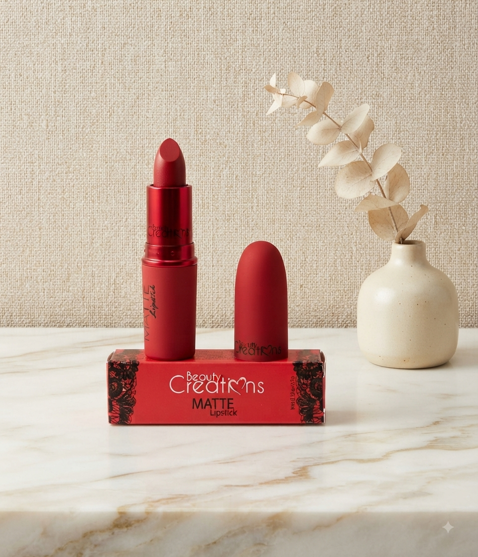 Labial Matte Beauty Creations - Acabado Profesional y Alta Pigmentación