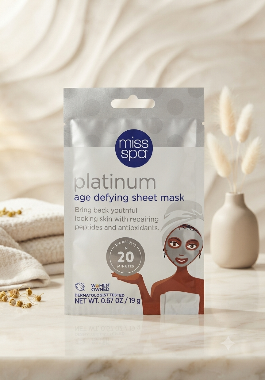 Mascarilla Facial Antiedad "Platinum" - Miss Spa