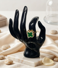 Anillo Giratorio de Trébol de la Suerte