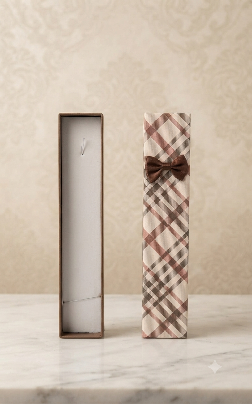 Estuche Elegante de Lujo para Joyería - Presentación Premium con Lazo Decorativo
