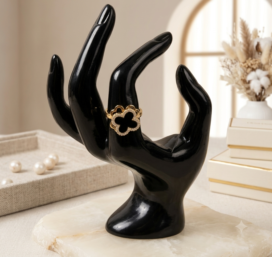 Anillo Trébol Giratorio