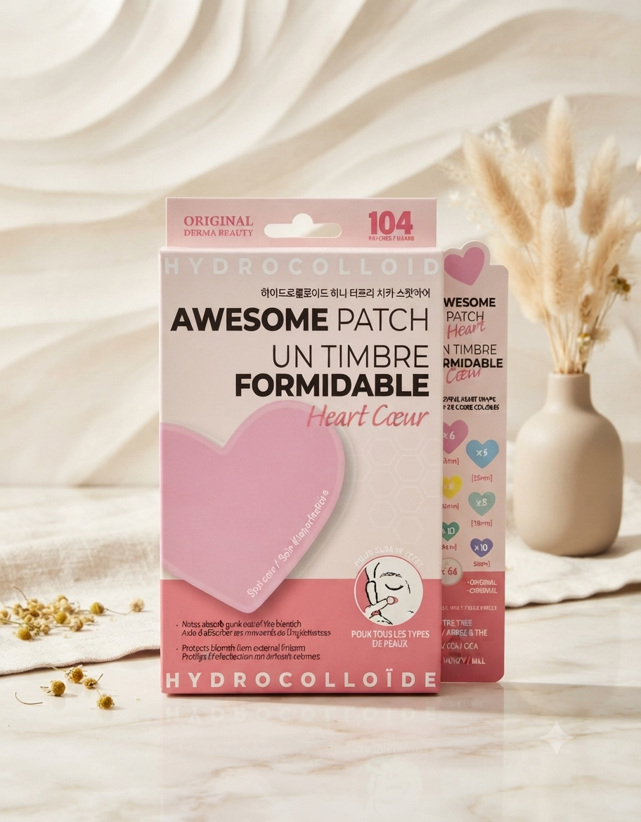 Parches Hidrocoloides para Imperfecciones - Diseño de Corazones (104 piezas)